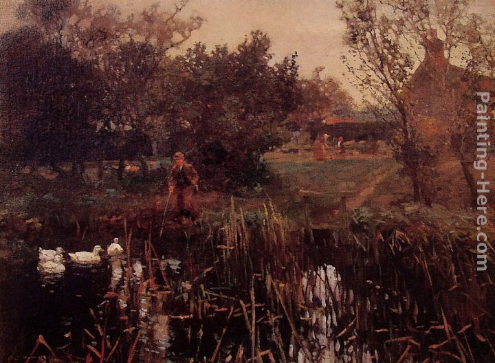 Near Dedham painting - Sir Alfred James Munnings Near Dedham art painting